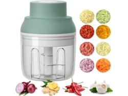 Molinillo de ajo portátil de 250 ml con carga USB para verduras, pimientos, jengibre, carne y frutos secos.