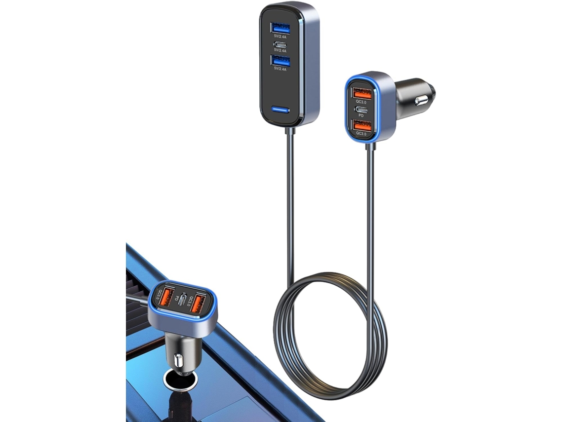 Carregador Veicular Para Celular, Carregamento Rápido De 75w.