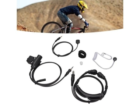 HURRISE Micrófono de Dedo U94 PTT Auricular 7 U94 Micrófono de Dedo PTT y Auricular de 7,1 mm Auricular U94 PTT Micrófono de Garganta Desacoplador