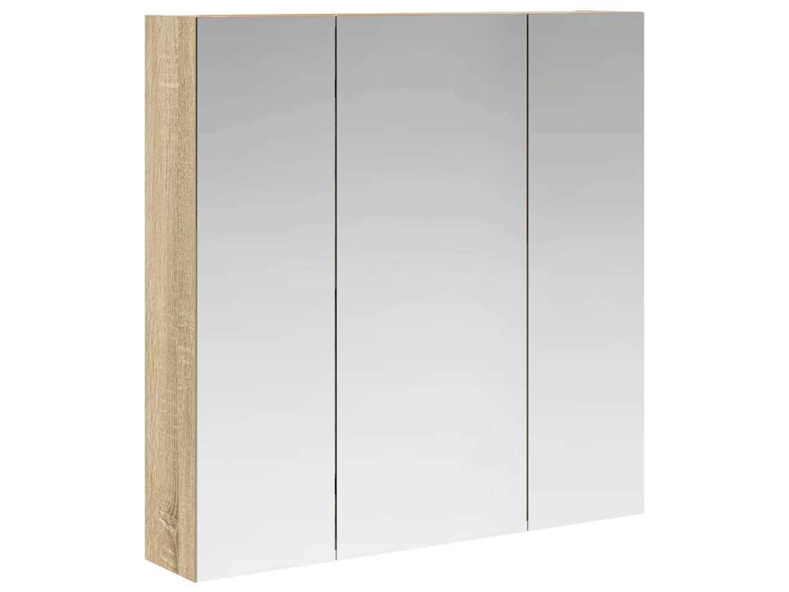 Maison Exclusive - Armario Con Espejo De Baño Roble Sonoma 70 X 14,5 X 70 Cm