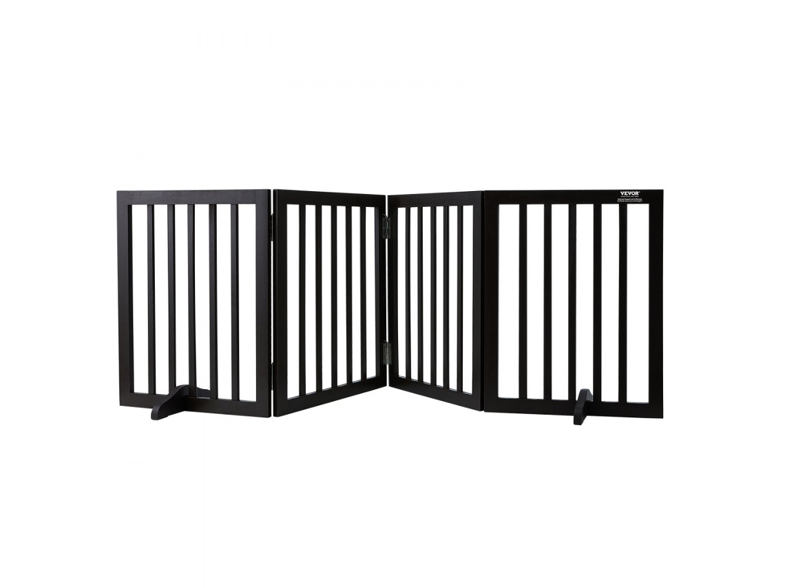 Barrera de seguridad para perros plegable de madera Tekmaquinas