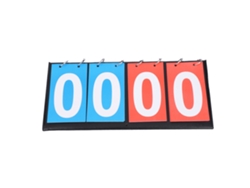 2026-tablero De Puntuación Portátil Flip Para Tenis De Mesa Y Baloncesto (4 Dígitos Rojo Azul)