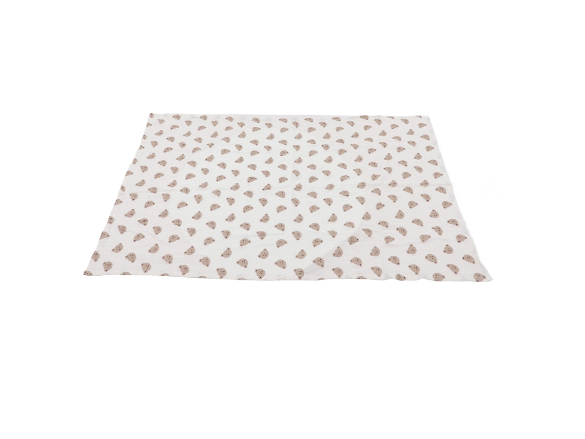 Manta De Bebé De Algodón Suave De 130x90 Cm Con Estampado De Dibujos Animados Para Cochecito Y Hogar.