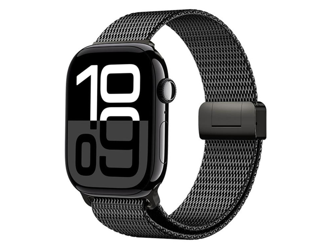 Correa para Apple Watch de 46/49/45/44 mm - Titanio con cierre magnético milanés