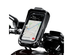 Soporte de teléfono ajustable para motocicleta o bicicleta con pantalla táctil, resistente al agua, negro, Dureforward