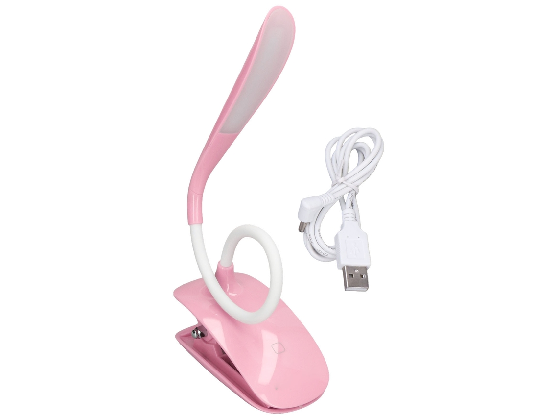 Rebe-lámpara De Escritorio Led Clip 360° Ajustable Recargable Usb Para Oficina Y Dormitorio