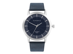 Reloj De Pulsera De Cuarzo Con Correa De Pu Para Mujer Y Hombre, Estilo Casual (azul Real)
