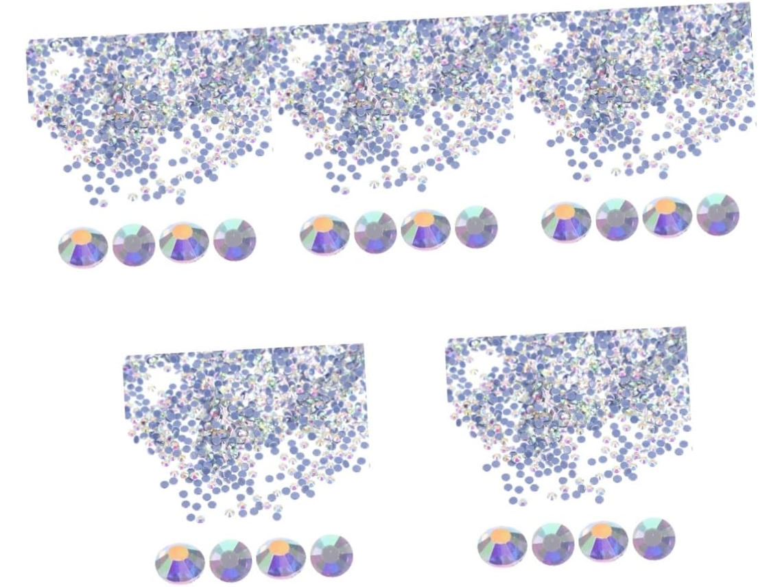 14400 Piezas De Diamantes De Imitación De Vidrio Planos Para Manualidades, Decoraciones Y Apliques Termoadhesivos Para Ropa.