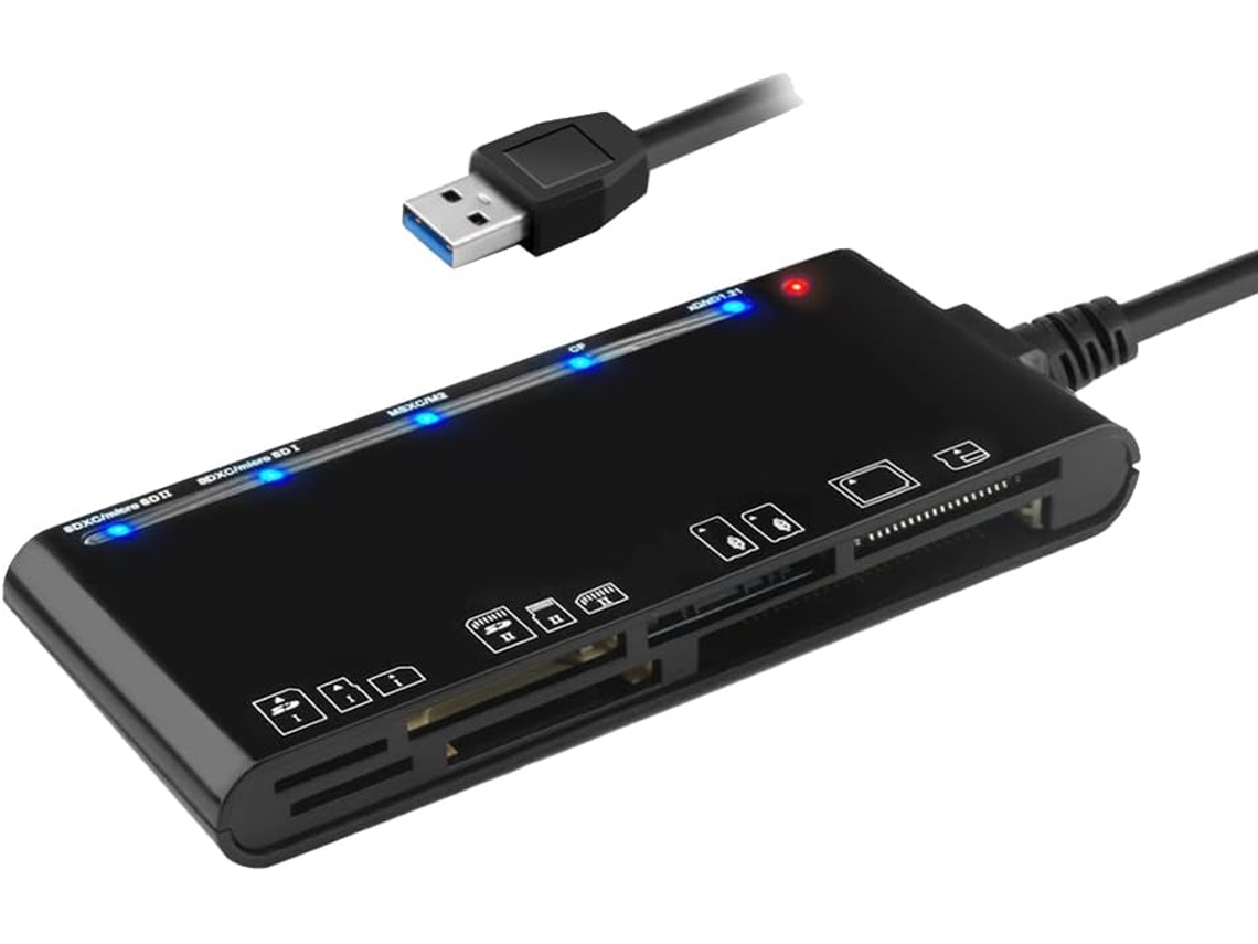 Lector De Tarjetas Multifuncional Usb 3.0 Para Tarjetas De Red/xd/ms/sd/tf Para Vista/xp/7/8/10, Linux Y Otros Sistemas Operativos.