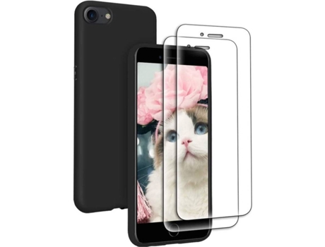 Funda + Protector iPhone 6s HONGWE. Negro