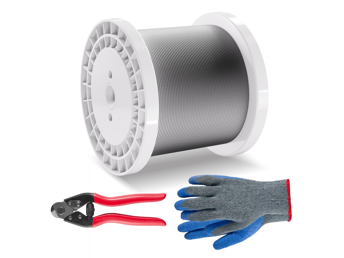 Cable de acero inoxidable 316 de alta resistencia para exteriores de Tekmaquinas