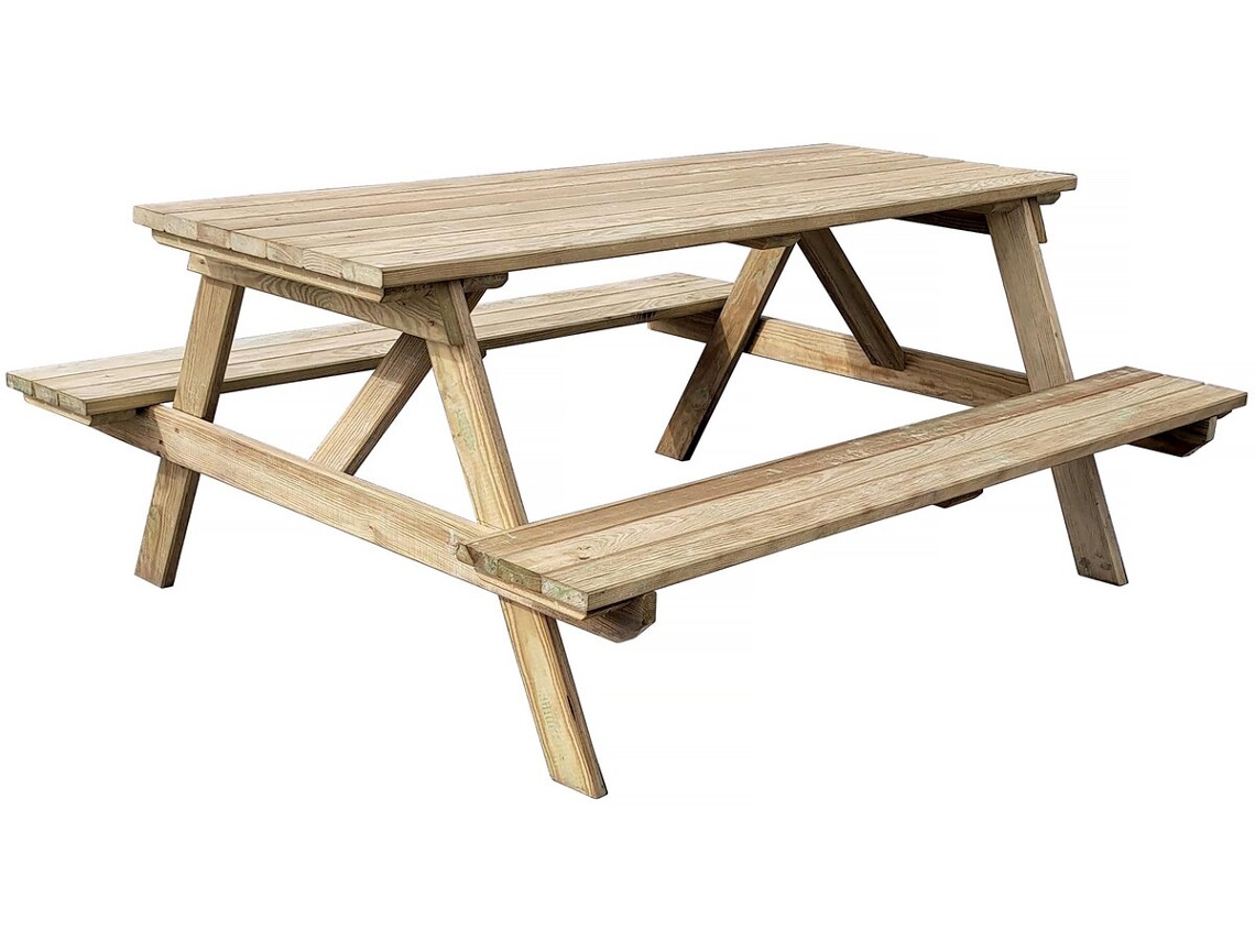 Mesa De Picnic Para Adultos Gardenia - 180 X 150 X 75 Cm - 6/8 Personas