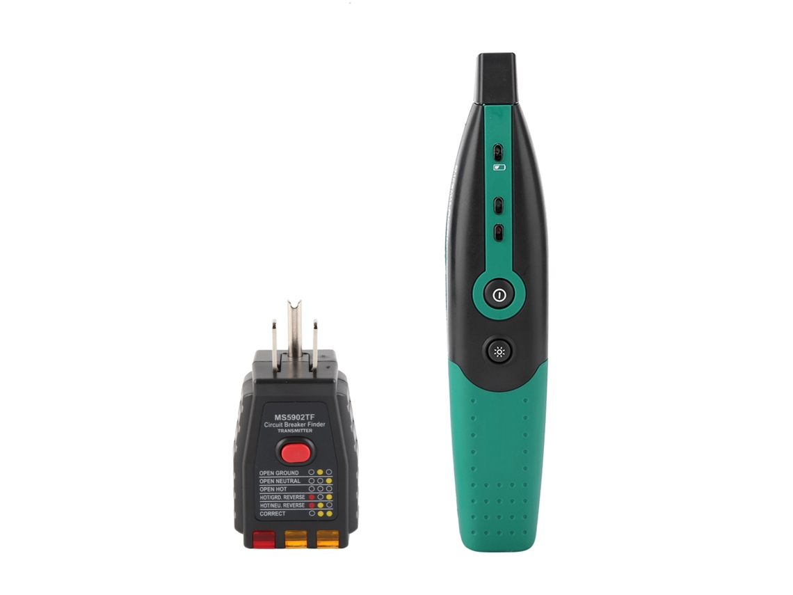 Localizador De Disyuntores Y Comprobador De Tomacorrientes Mastech Ms5902 Con Linterna