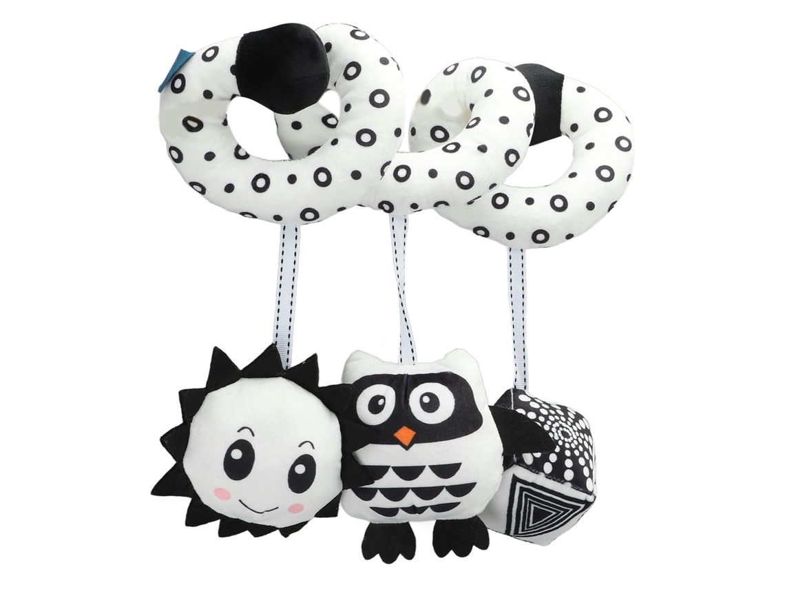 Juguete Espiral De Peluche Para Cochecito Con Sonajero Y Colgante De Animales