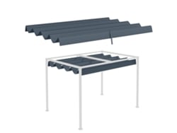 Cubierta Para Pérgola De 3x2,5 M, Protección Uv, Gris Oscuro.