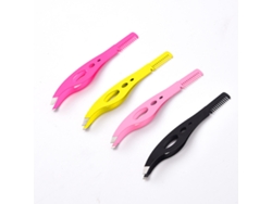 Pinzas De Acero Inoxidable Para Cejas, Con Forma De Peine, 4 Kits: Amarillo, Rosa, Rojo, Azul Y Negro.