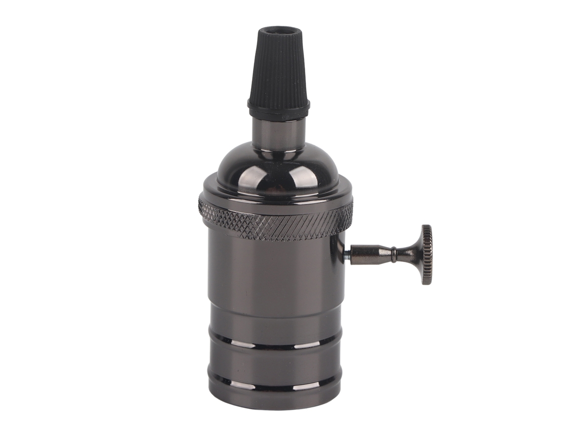 Bombilla de estilo retro con base E27, portalámparas con interruptor, accesorios para lámparas colgantes