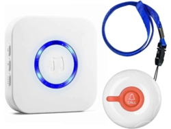 Botón De Alarma Para Personas Mayores, Localizador Inalámbrico Para Cuidadores De Ancianos En El Hogar. Brilvibera_ptg