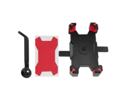 Soporte Giratorio Para Teléfono Móvil Con Cerradura Para Motocicleta, Bicicleta Eléctrica Y Espejo Retrovisor - Rojo