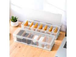 Organizador de cables con tapa, transparente, de plástico, para cargadores y cables, almacenamiento, organización de oficina, accesorio multifuncional.