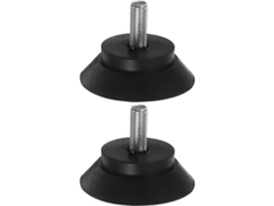 Juego de 2 esterillas antideslizantes con absorción de impactos para fitness.