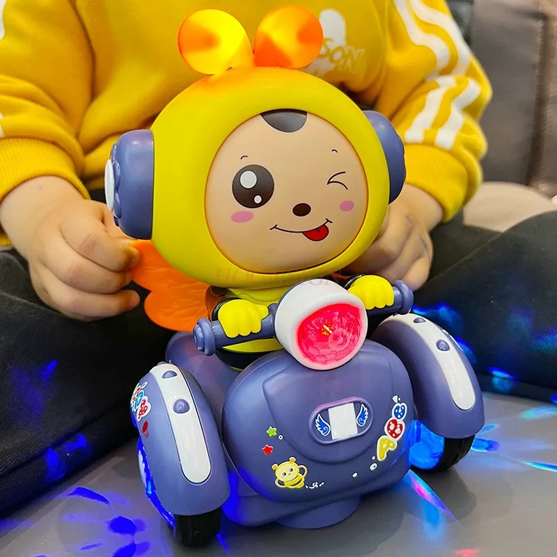 Coche Eléctrico Abeja Para Niños Con Caras Cambiantes, Completo Con Sonido Y Movimientos.