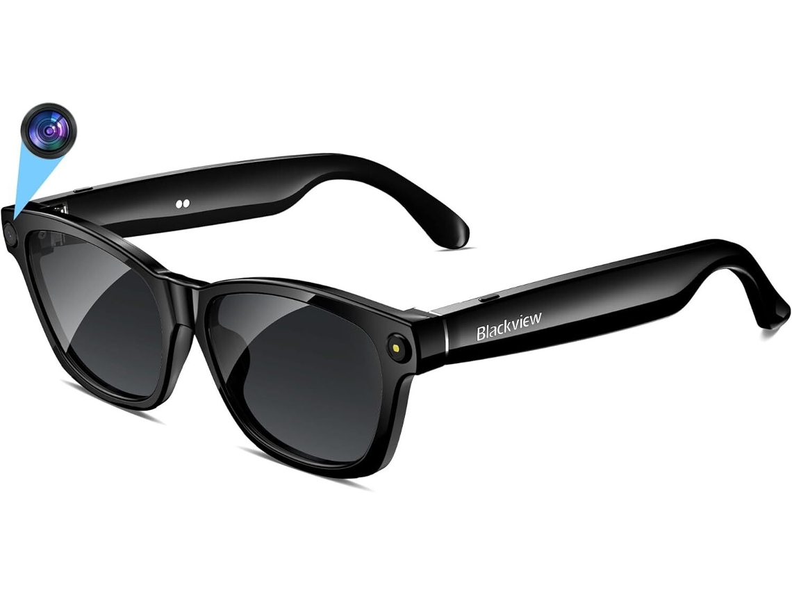 Gafas inteligentes Blackview BV100 con cámara de alta definición, llamadas Bluetooth, traducción y reconocimiento de objetos.