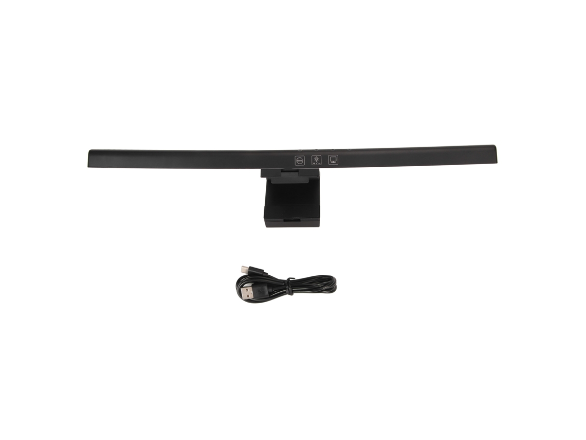 Tira de luz LED ajustable para PC USB-C, 3 ajustes de temperatura, pantalla táctil para monitor de portátil.