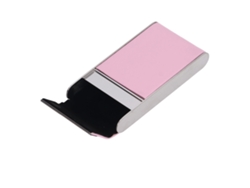 Estojo De Cigarros De Aço Inoxidável Portátil Pink Para Homens E Mulheres - Contêiner Durável Com Função De Proteção