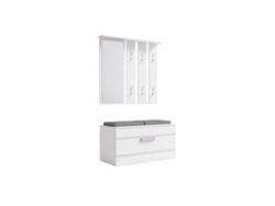 Recibidor TOP E SHOP GAR OPAL BIEL Blanco Plateado Laminado ABS
