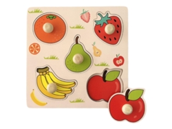 Rompecabezas de madera con clavija de fruta Slowmoose