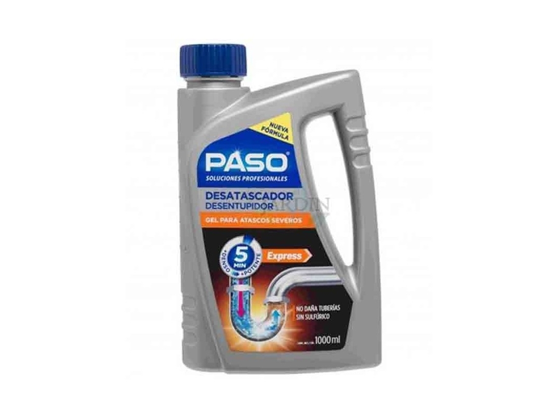Desatascador Tuberías Polietileno Y Pvc 1000ml, Limpiador De Caños Y Drenajes