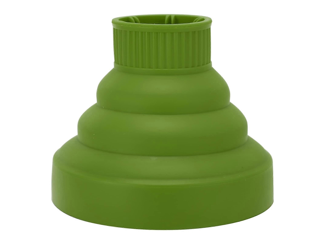 Difusor para secador de pelo, accesorio universal de silicona plegable, compatible con la mayoría de los secadores de pelo Ly Ebike (verde)