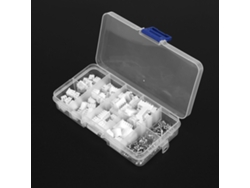 2026-as-40 Sets Kit Conector Terminal Housing Pin Header 2p 3p 4p 5pin 2.54mm Blanco