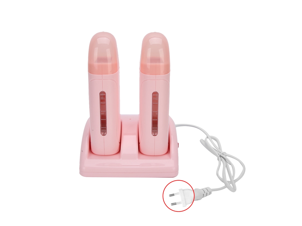 Calefactor De Cera Profesional Para Depilación Con Doble Calefacción Máquina De Cera 220v Plug Eu Rosa
