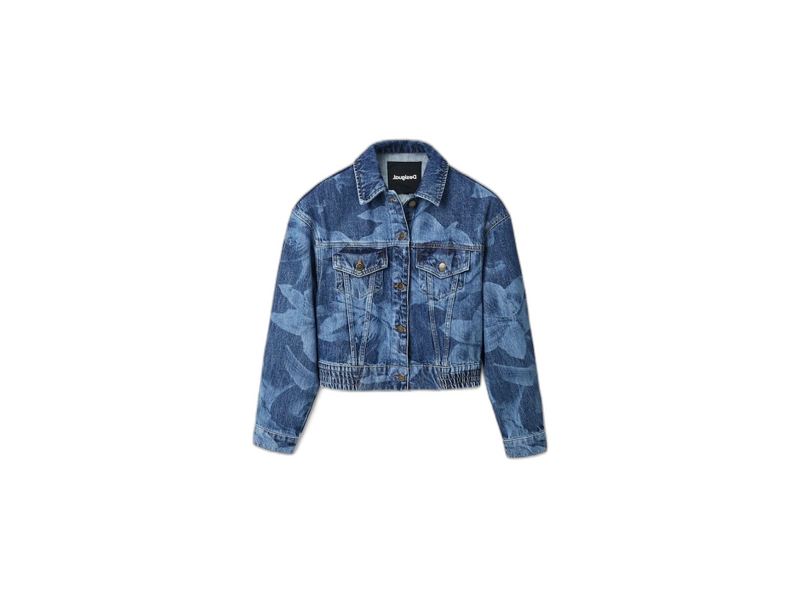 Abrigo desigual mujer azul deals