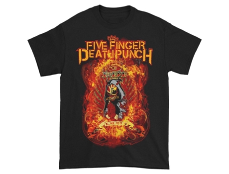 Camiseta ROCKINSTONE Five Finger Death Punch Burn In Sin (Algodón - S)