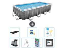 Bestway Piscina Bestway Power Steel Retangular - 549x274x122 Cm - 8-peças S525
