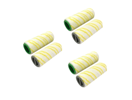 6 piezas adecuadas para Karcher Hand Push Scrubber Fc3D Fc5 cepillo de rodillo cepillo multisuperficie