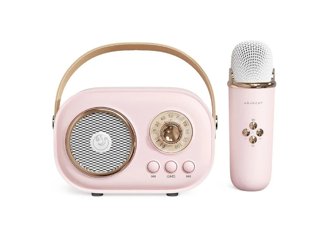 Mini máquina de karaoke Máquina de karaoke para niños y adultos Karaoke con micrófono Altavoz Bluetooth portátil para uso en Yizhood