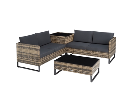 Set TECTAKE De Rattan Ostuni