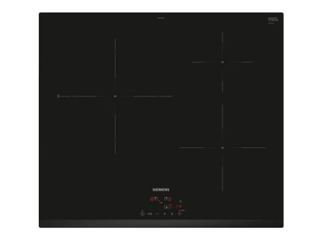 SIEMENS Iq100 Eh631Bjb6E Placa Empotrable Negra Placa 59,2 Cm Con Zona De Inducción 3 Zonas