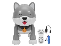 Bj-dog es un robot husky inteligente con control remoto programable y sensores que baila, canta y realiza trucos.