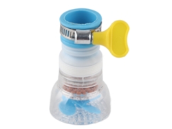 Filtro de grifo retráctil plegable azul de 3 piezas para cocina y baño