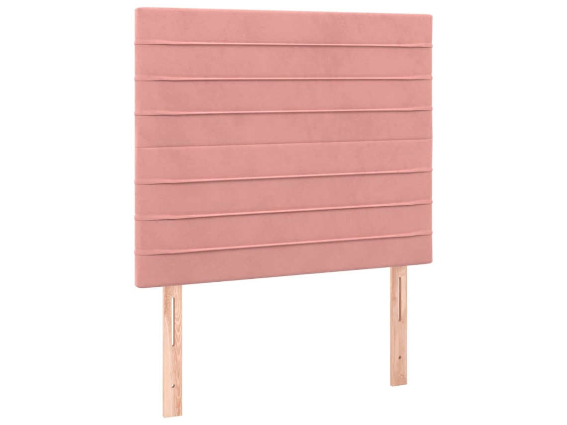 Maison Exclusive - Cabecero De Cama Rosa 80x5x118/128 Cm Terciopelo