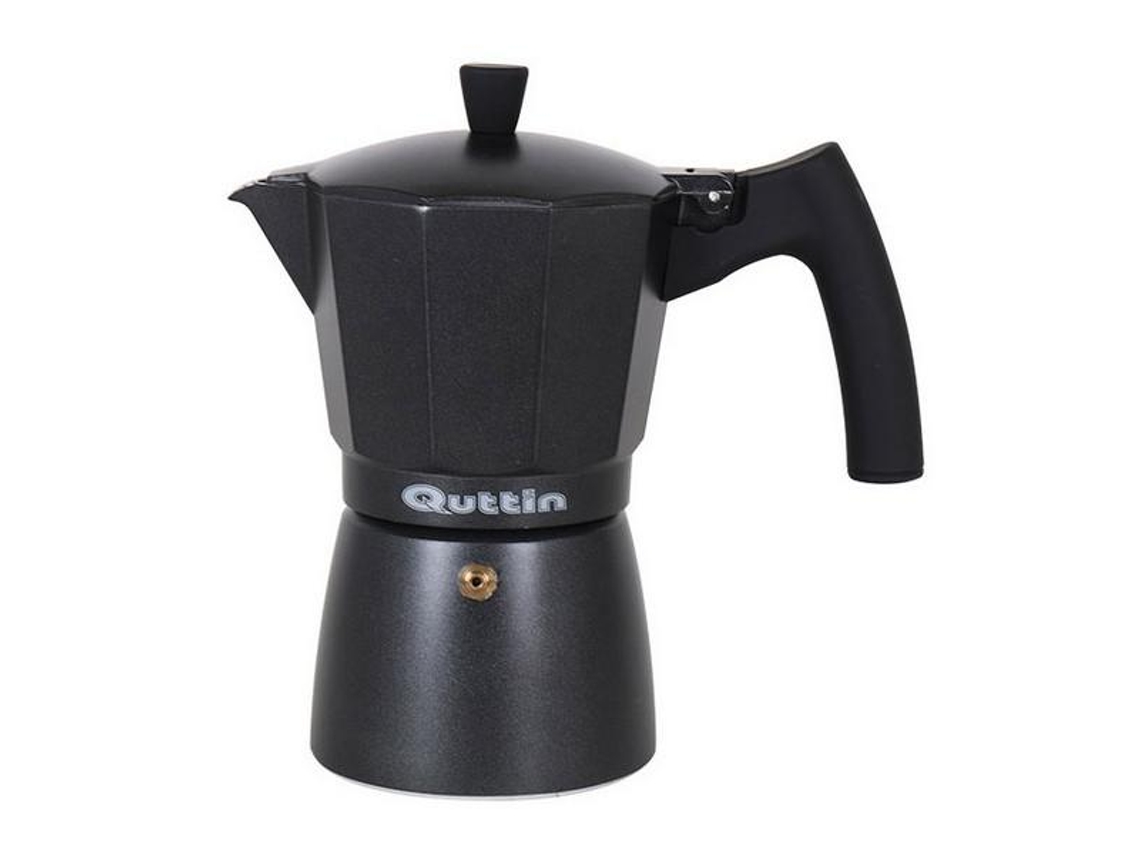 Cafetera Italiana QUTTIN Darkblack Inducción Negra