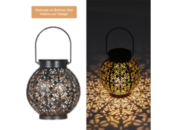 2026-linterna Solar Colgante Exterior, 2 Pack, Diseño Hueco, Metal Decorativo, Led, Control De Luz Sensible, Ip44, Para Patio Jardín Balcón