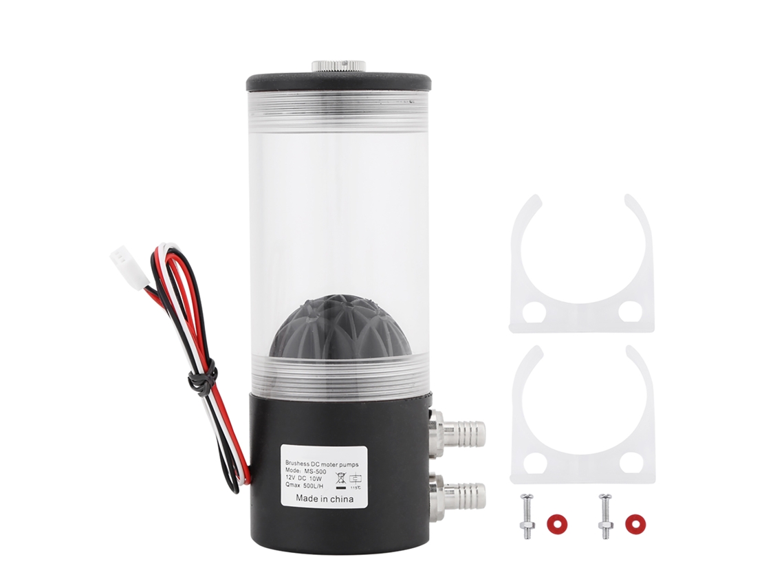 Bomba De Agua Refrigerante Cpu Co2 500l/h 10w Dc 12v, Tanque Y Intercambiador De Calor, Silenciosa, Para Sistema De Refrigeración Líquida.