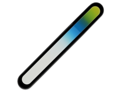 Lima de uñas de cristal arcoíris grande R-b9 - Azul y amarillo