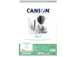 Bloc de Papel de Dibujo CANSON 1557 Din A3 180 G/M² 30 Hojas